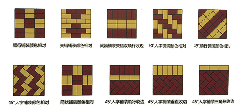 便道砖铺法示意图