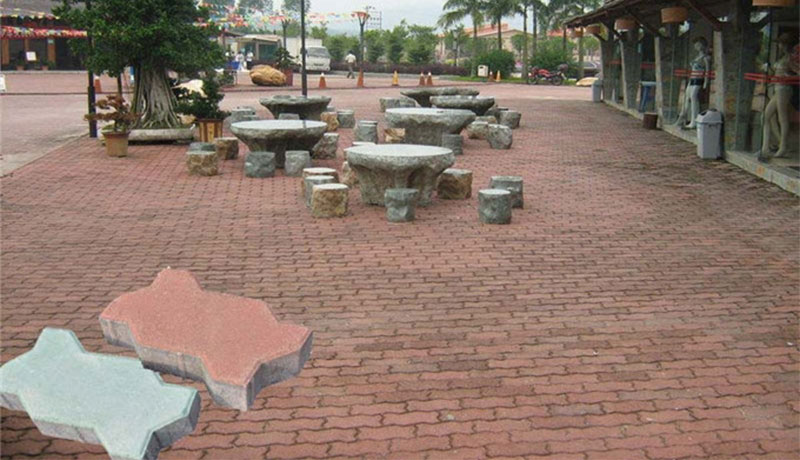 波浪砖效果图